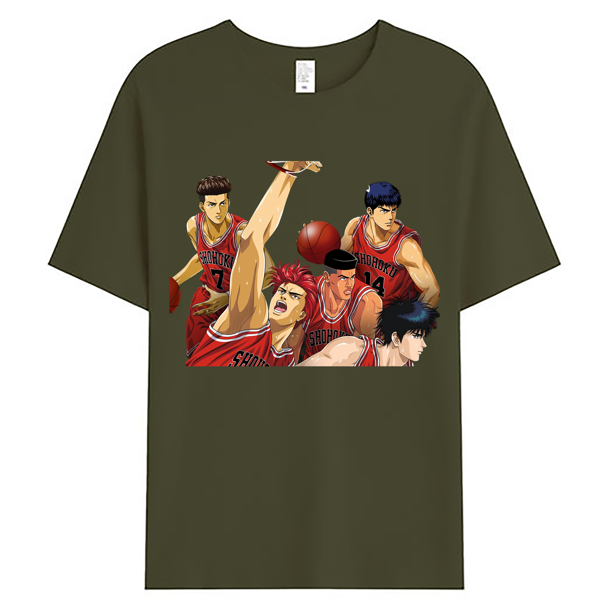 （画像用） SLAM DUNK／スラムダンク 綿100％ メンズ半袖Tシャツ｜肌触りやわらか＆通気性